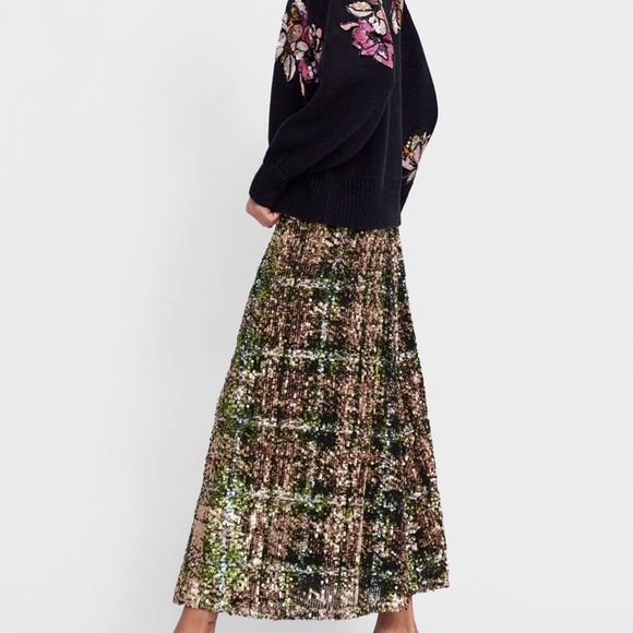 Zara Dresses & Skirts - Zara sequin limited edition skirt NWT medium